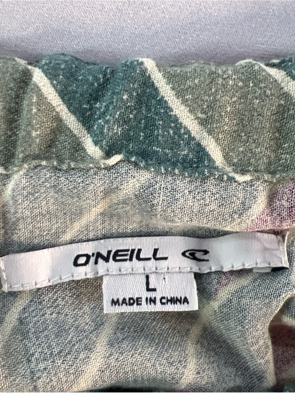 O'Neill Hope Strapless Ruffle Maxi Dress L Large NWT Striped Boho Green Yellow - Picture 2 of 8